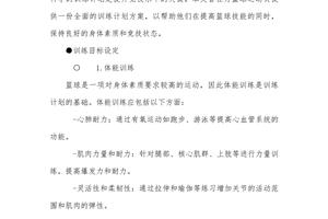  优秀篮球运动员的训练计划有哪些？全面解析与实用建议